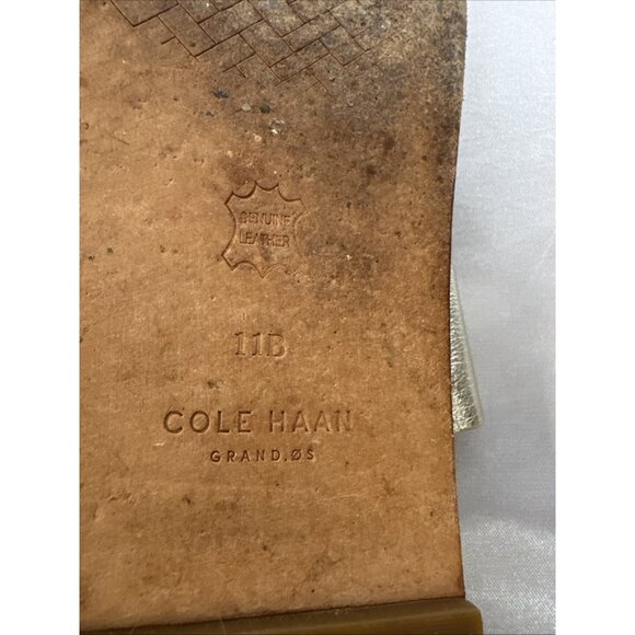 Cole Haan Womens Metallic Braided Strap Sandals Size 11 - Picture 10 of 10